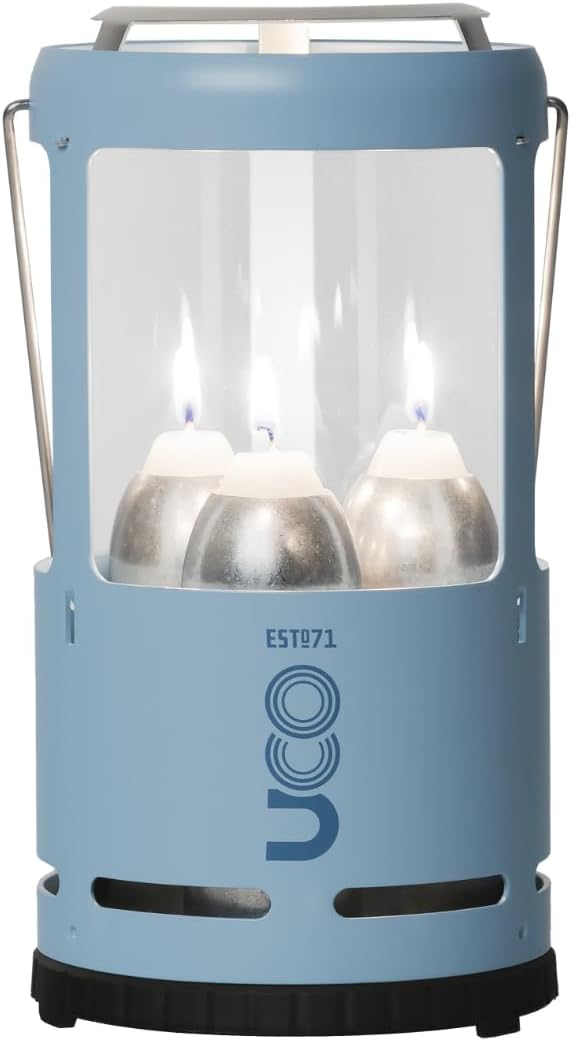 UCO Candlelier Candle Lantern, Candle Lanterns for Real Candles, Perfect Outdoor Gear for Camping or for Power Outages, Includes 3 Long Burning Candles
